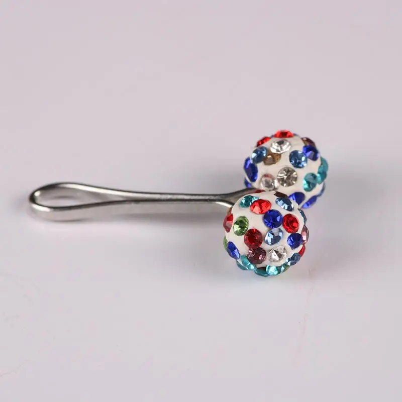 

Woman Muslim Fashion Hijab Clip Rhinestone Pearl Ball Scarf Pin