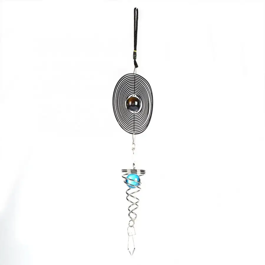 3D поворот Колокольчик из нержавеющей стали зеркало кристалл шар Вихрь