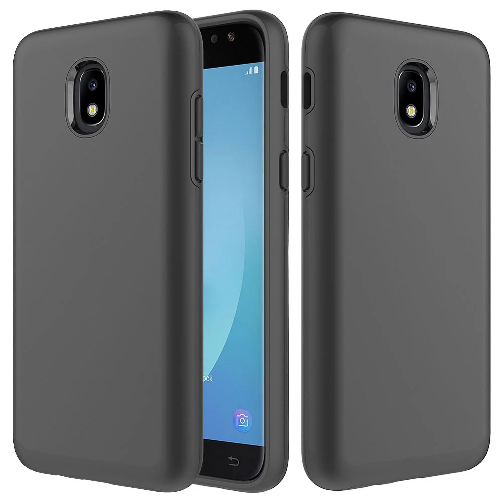 Двухслойный Гибридный армированный чехол для Samsung Galaxy J7 2018/J7 Refine/J7 Star/Crown/Eon/Top/Aero |