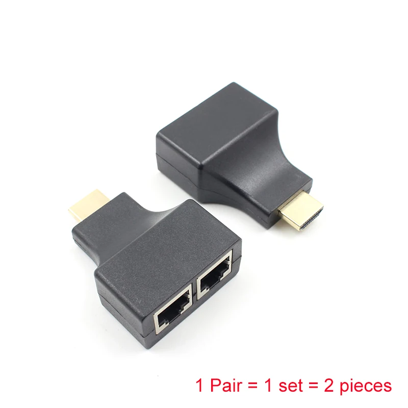 2 шт./комплект ретранслятор переходник для RJ45 CAT5E CAT6|Кабели HDMI| |