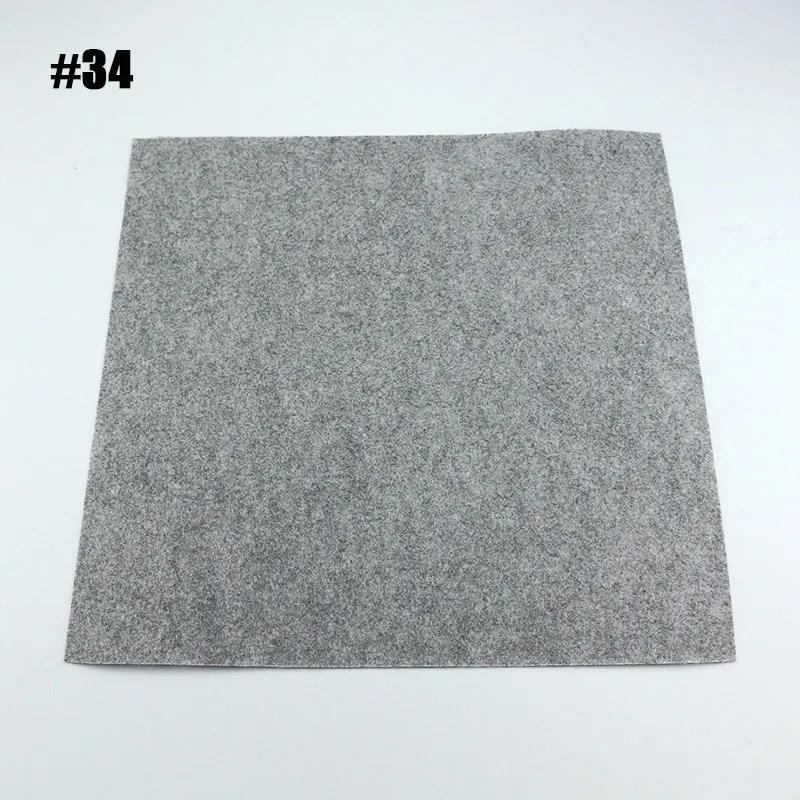1 Sheet 30X30 см фетровая ткань 40 цветов на выбор Нетканая рукоделие DIY шитье ручная работа 1 мм Think Feltro Colth 1 лист/упаковка - Цвет: 1 Sheet