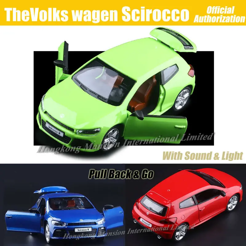 1:32 Масштаб Роскошные Литой Сплав металлическая модель автомобиля ForVolks wagen Scirocco