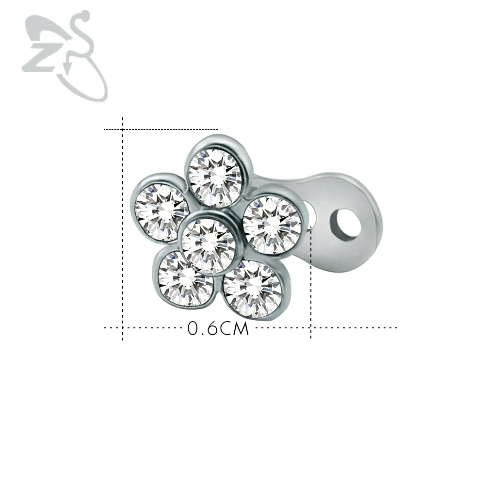 Хрустальный цветок циркониевый камень для ныряния кожи Кожный Якорь поверхность