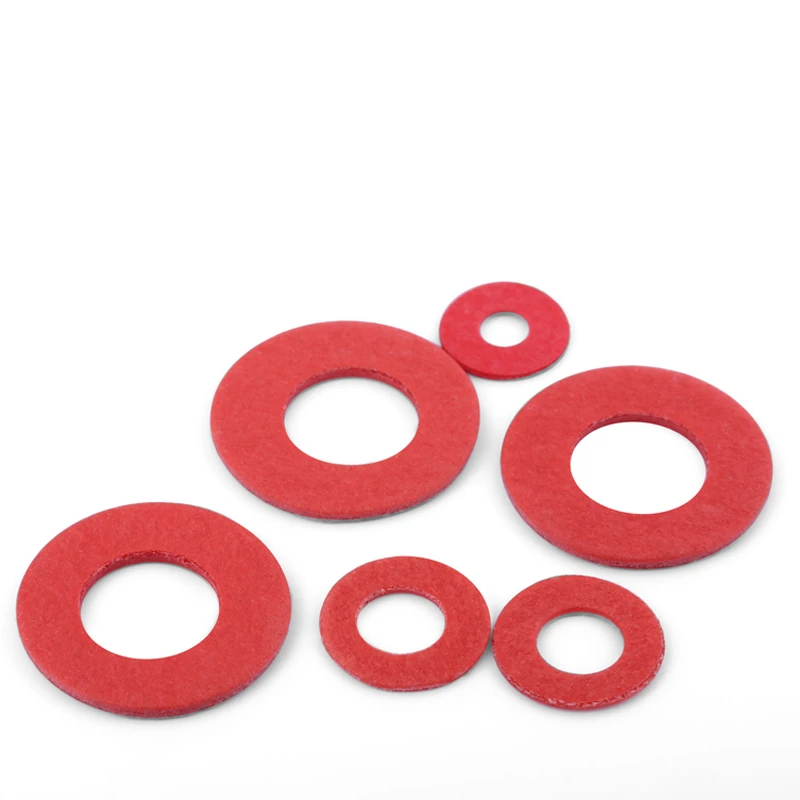 100 шт стальные плоские прокладки изоляционные шайбы красная бумага прокладка M2