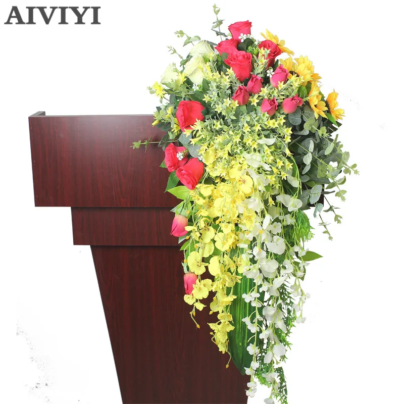 

Foreign trade products simulation flower hanging pendent flower DIY front desk conference table flower wall decoration