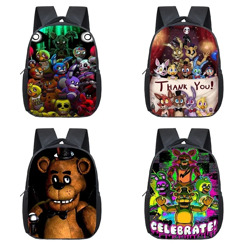 12 дюймов рюкзаки Five Nights At Freddy's» «пять ночей у Фредди» Дети школьные сумки с рисунком персонажей из игры «пять ночей в Фредди» распылитель ранцевого типа для детей дошкольного возраста сумка путешествия рюкзак Капитан Америка Рюкзак