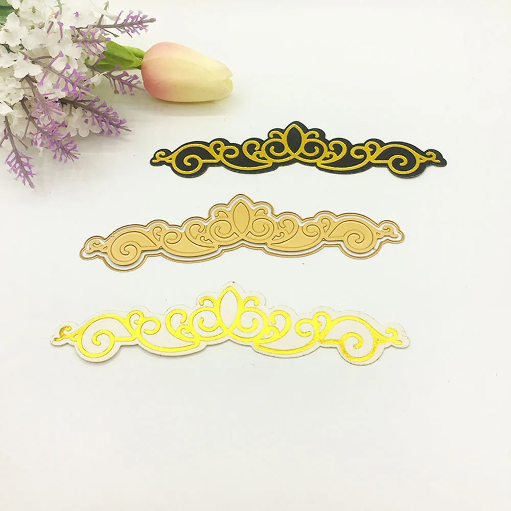Длинные декоративные линии границы штампы Скрапбукинг Горячая фольга пластина
