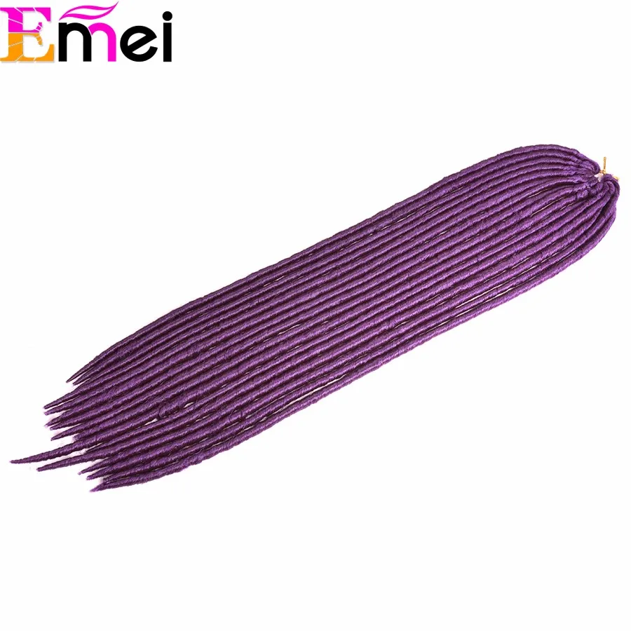 Мягкий 20 Пряди Искусственного Locs Крючком Волосы Dreadlock Расширение 18