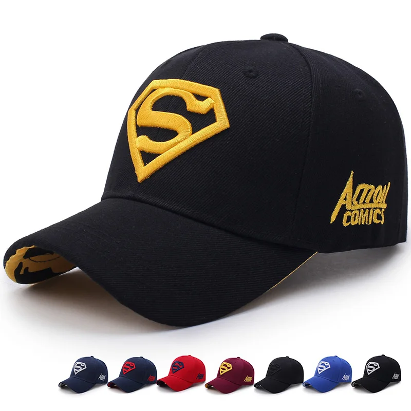 Супермен шляпа в стиле хип хоп бейсболка Мужская snapback кости trucker Кепки Лето папа