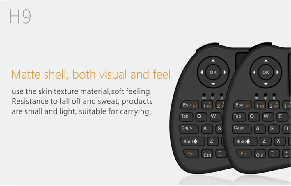 Беспроводная мини клавиатура H9 2 4 ГГц воздушная Мышь тачпад для Android Google TV Box TZ