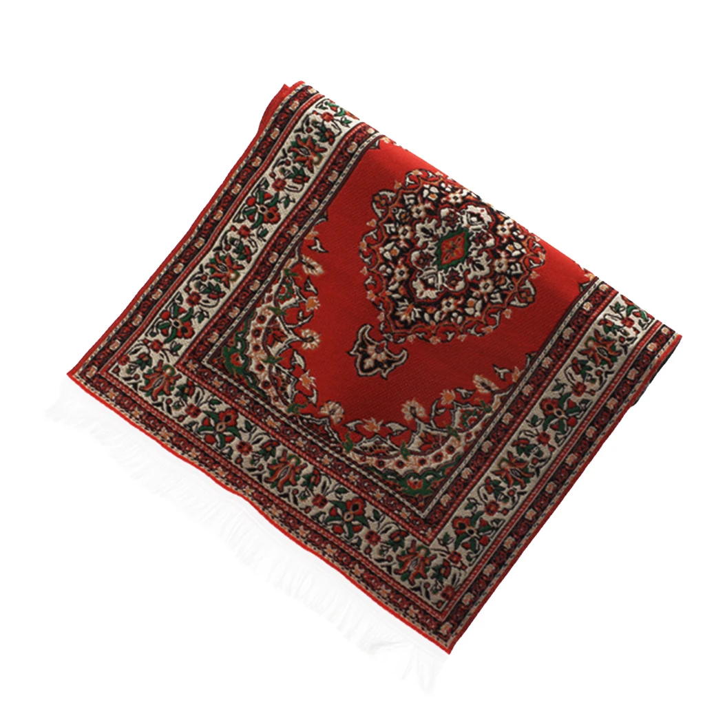 Китайская тема счастья Плетеный миниатюрный ковер ручной работы для кукольного