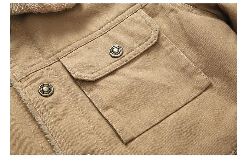 Casual Classic Winter Fashion Brand Clothes Fleece Thick Warm Woolen Overcoat Blend Men's Coat