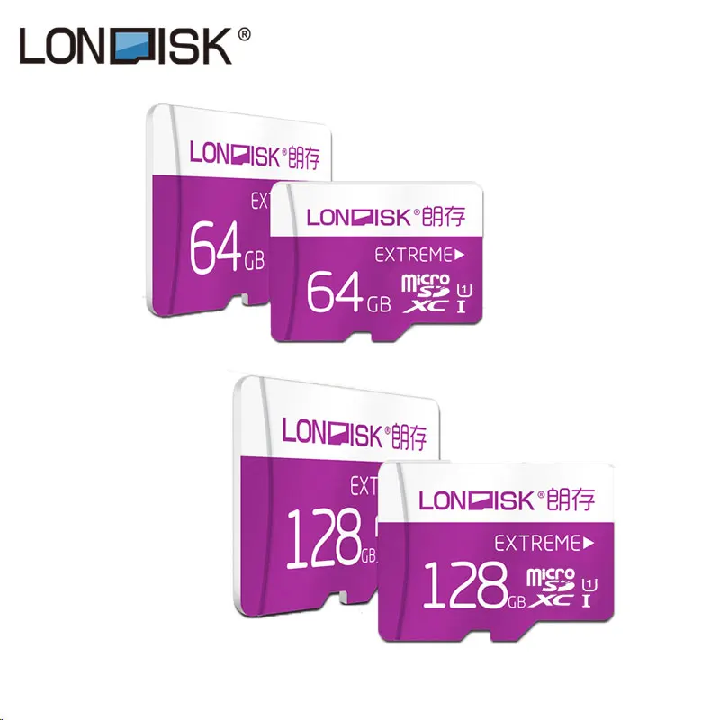 Londisk Горячие Продажи Карта Micro Sd 64 ГБ 128 600X Высокоскоростной 80 МБ/С. UHS 1 Class10 Флэш