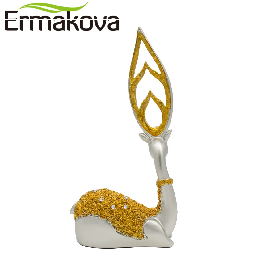 Ермакова 1 шт. 32 см(12,") Статуэтка оленя из смолы статуэтка олененок скульптура Животные Олень украшения свадебный подарок домашний декор для гостиной