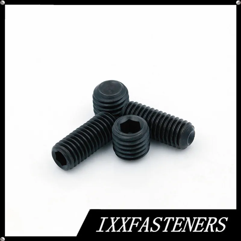 

DIN916 M3 M4 M5 M6 M8 M10 SET SCREWS Black Alloy 45H Hexagon Socket Set Screws with Cup Point