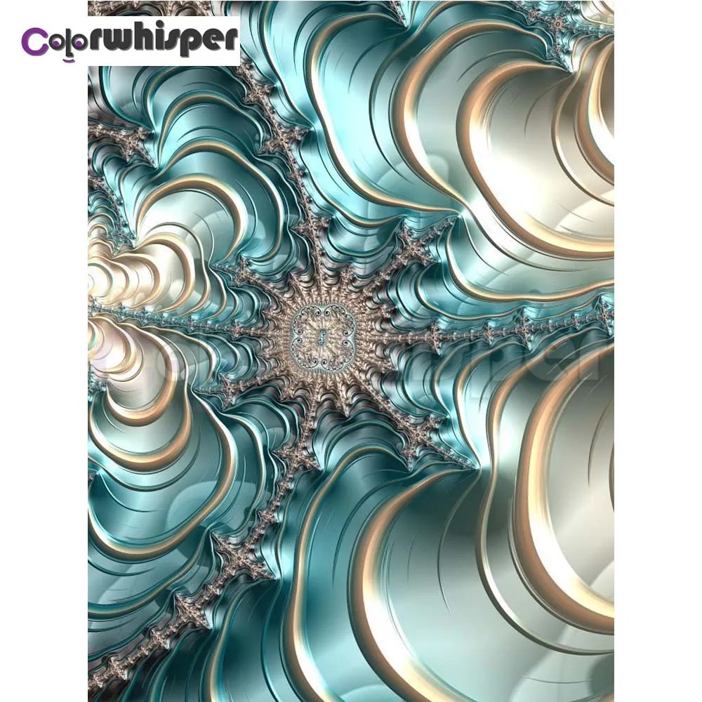 Алмазная картина Полная площадь/круглая Мандала Fractals Visionary Digital Art Алмазная вышивка мозаика вышивка крестиком Z114