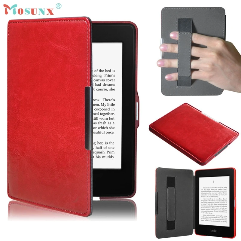 MOSUNX чехол для планшета Mosunx Магнитный Премиум ультра тонкий кожаный умный Amazon Kindle