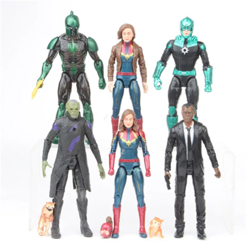 6 шт./компл. Мстители: завершающей супергероя Ник Фьюри капитан с героями комиксов