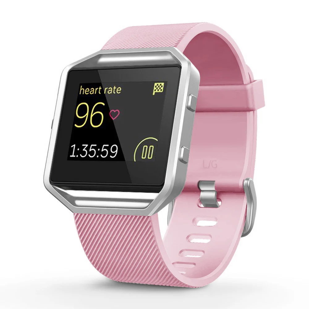 Силиконовый ремешок для fitbit blaze band replacment браслет на запястье ремень Correa smartwatch резиновый ремешок+ металлическая пряжка