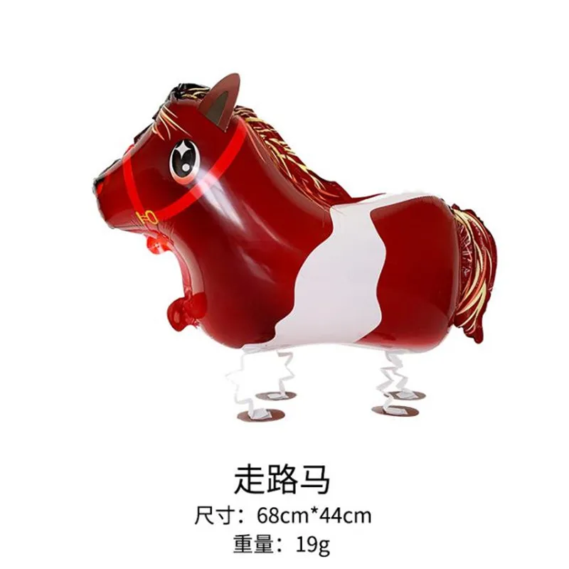 Романтическое свадебное украшение Фольги воздушные шары лошадь игрушка фольга