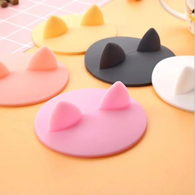 Newcomdigi креативный милый силиконовый изоляционный чехол с кошачьими ушками пылезащитный многоразовый