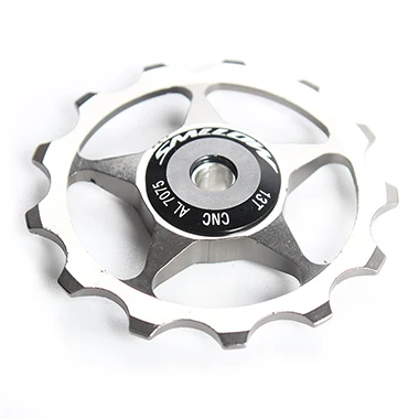 Titanium color 13T Алюминиевый сплав MTB велосипедный задний переключатель шкив Jockey колесо дорожный велосипед направляющий ролик холостой части Аксессуары для велоспорта 5 цветов - Цвет: Titanium color