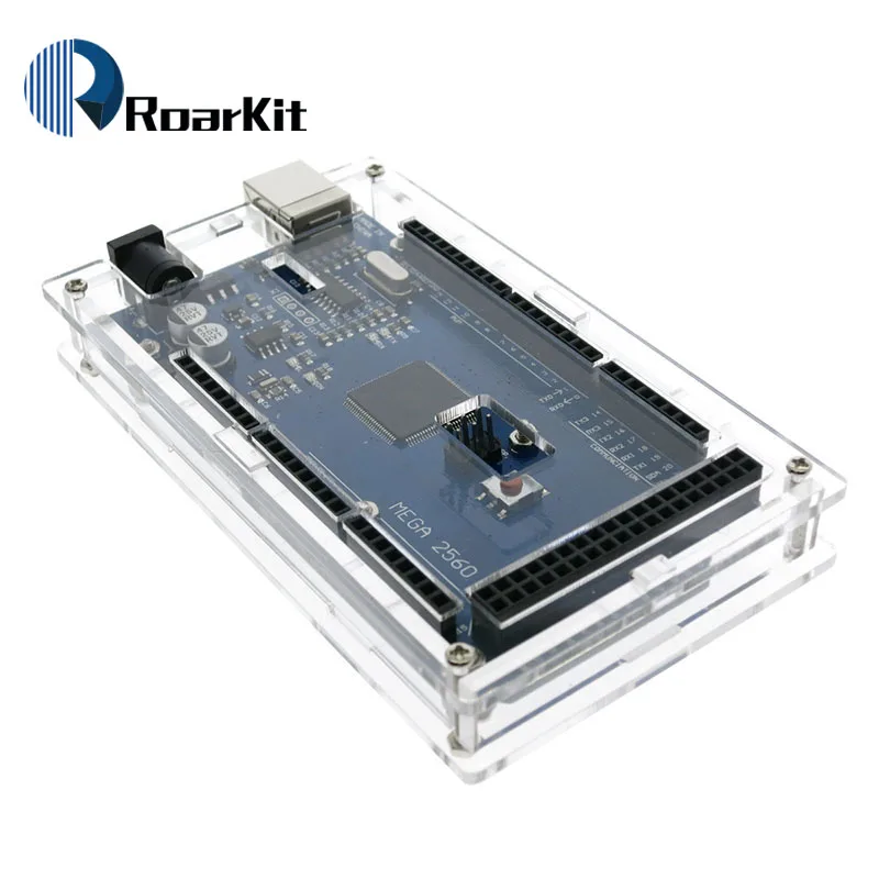 Прозрачный Акриловый Корпус для смарт электроники Mega2560 совместимый с arduino Mega 2560 R3