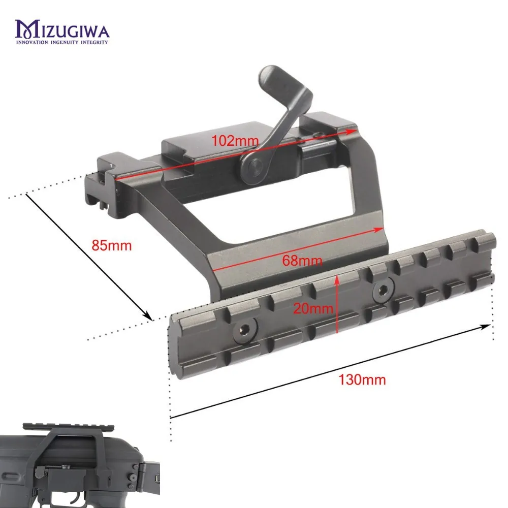 MIZUGIWA AK 47 Тактический Heavy Duty Сфера быстросъемное крепление QD бокового рельса для