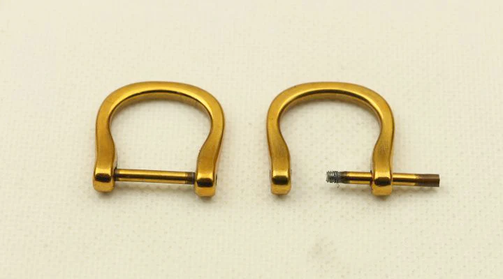 antiquegold 5 шт. съемные d-образные кольца пряжки DIY Металлические пряжки защелкивающиеся крючки сумка кожаная сумка на плечо ремень застежка винтовые сумки аксессуары G8-2 - Цвет: antiquegold