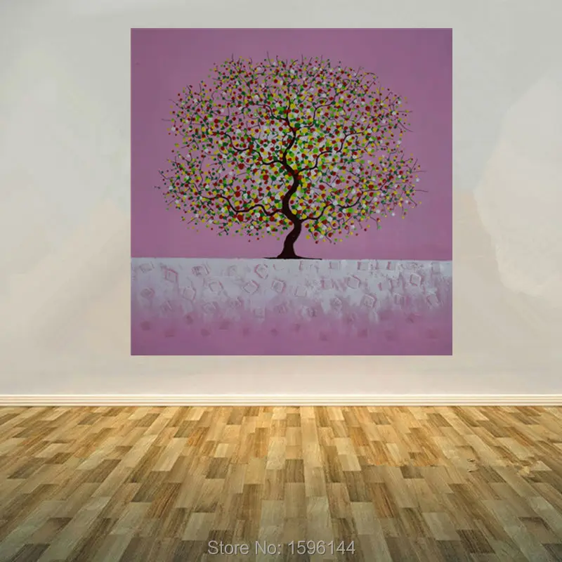 

Oil painting abstract modern art 100% hand-painted wall picture painting oil canvas Home Decor tree
