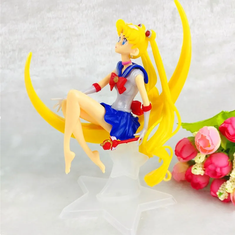 Лидер продаж аниме кукла Sailor Moon Tsukino Usagi 15 см украшение торта из ПВХ подарки на
