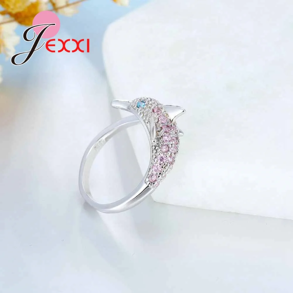 Новые модные дизайнерские кольца в виде дельфина для женщин свадебные ювелирные