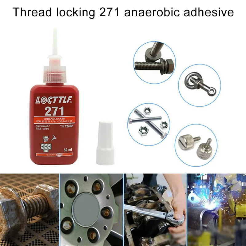 1 шт. 271 высокая прочность Threadlocker анаэробный клей резьбовой шкафчик MAL999