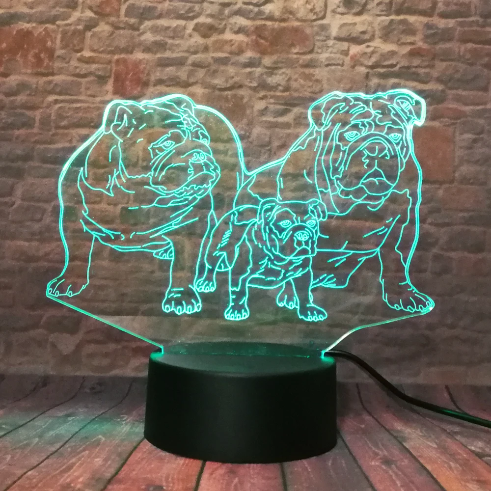 2019 г. 3D мультяшный Французский бульдог милая собака шэра-пей семейство с