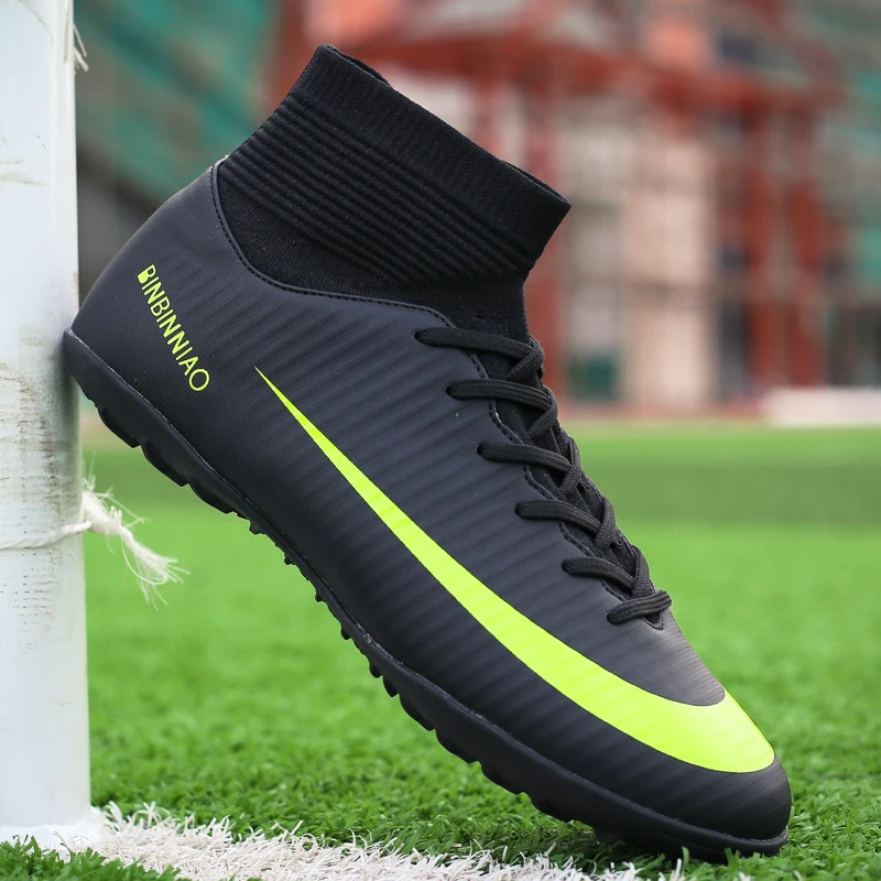 

Soccer Boots Turf TF & Long Spikes Indoor Futsal Sneakers Men Soccer with Cleats Original Cheap Football Sports for Women & Men
