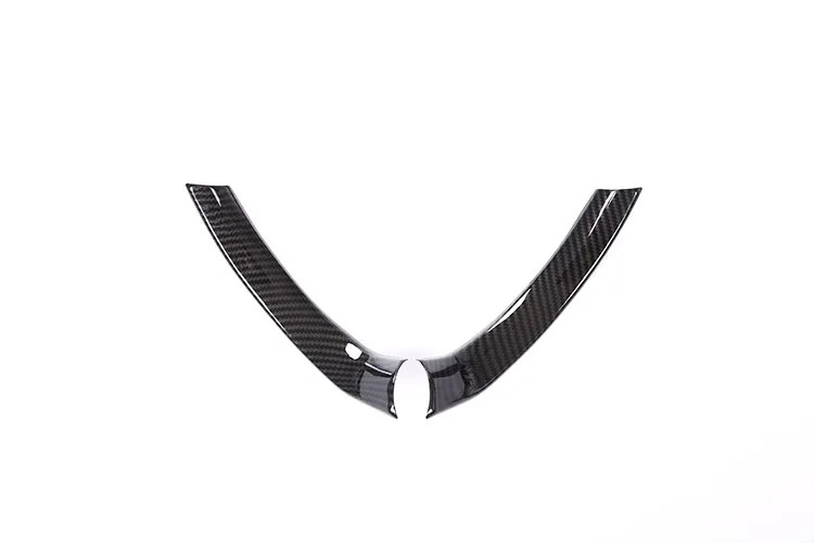Carbon Fiber Углеродное волокно стиль ABS пластиковый Руль украшения полоски-накладки крышка отделка для Alfa Romeo Giulia Stelvio автомобильный аксессуар - Название цвета: Carbon Fiber