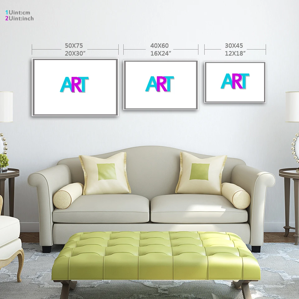 Безрамное Современные Холст Картина Красивый Пейзаж Горы Озеро Мост Wall Art Picture Home