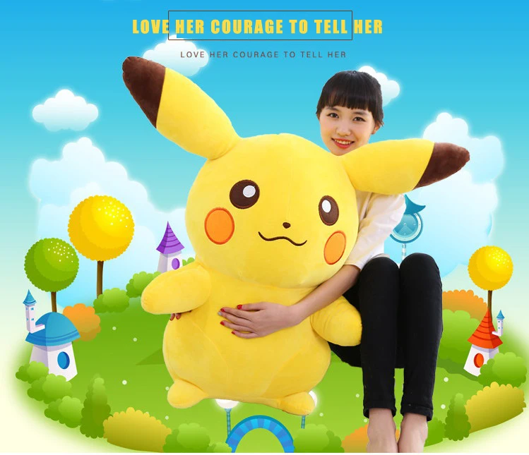 Kawaii набивная Аниме Пикачу плюшевая игрушка мягкая Подушка плюшевая Детская кукла милый мультфильм девушки подарок на день рождения для детей украшение автомобиля