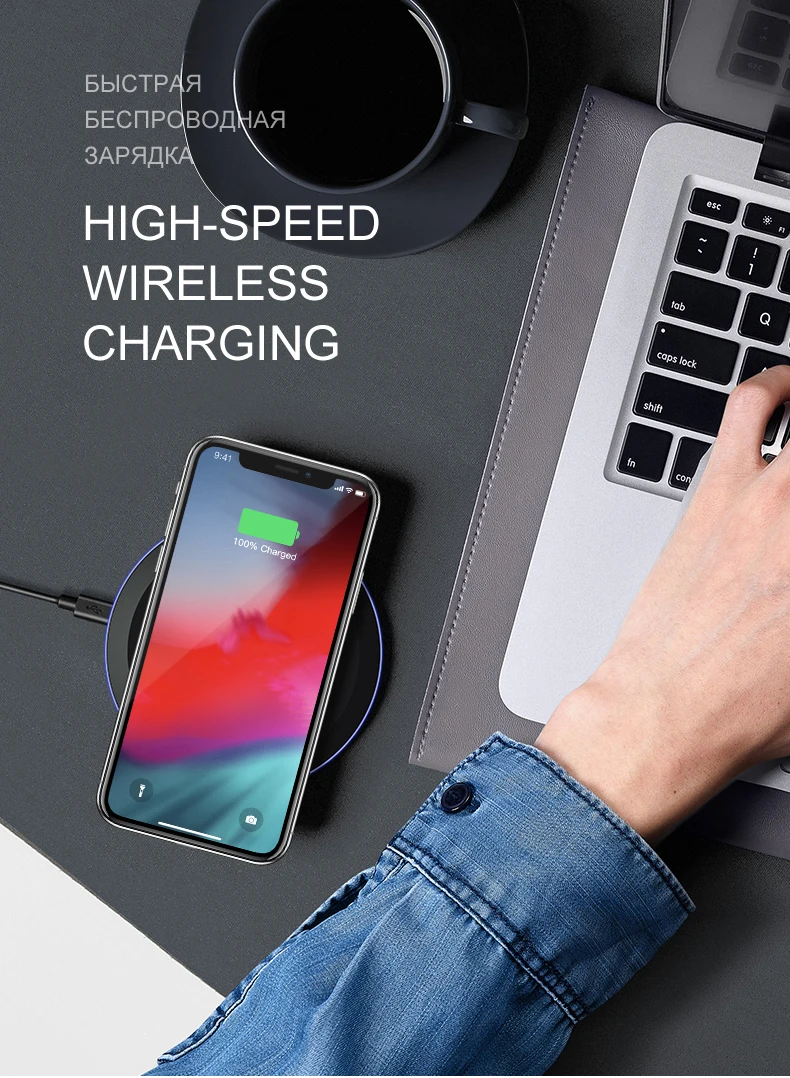 IONCT 10 Вт qi Беспроводное зарядное устройство для samsung S8 S9 iPhone 8 X Xs XR Xiaomi huawei Быстрое беспроводное зарядное устройство для USB телефона зарядный коврик