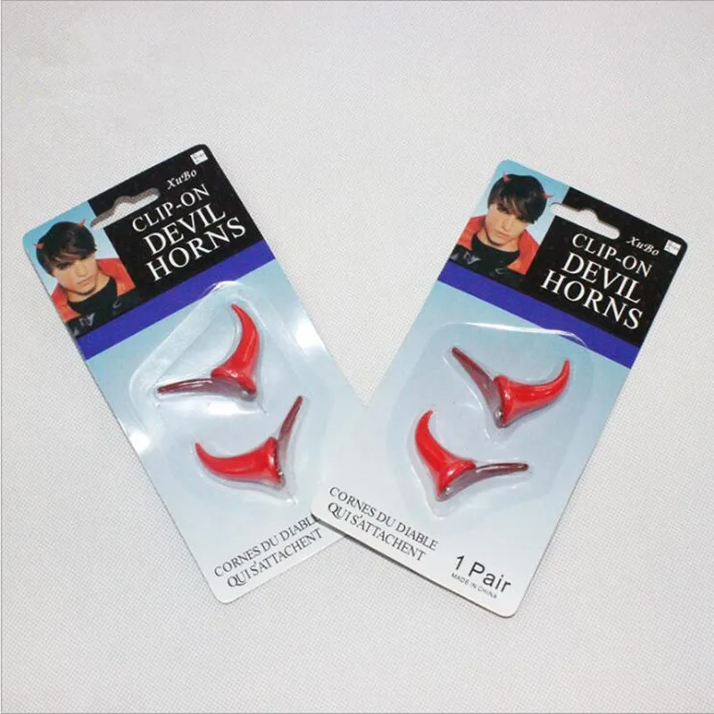 1 пара заколка для волос на Хэллоуин с дьявольскими рожками Дарлинг в франксе