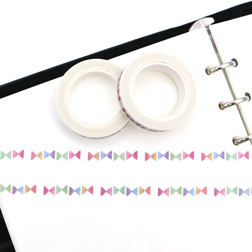 1 шт творческие способности разноцветный галстук бабочка лента Washi Diy дневник