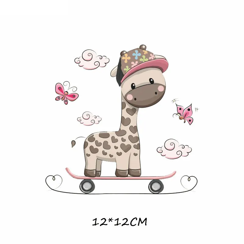 Набор милых нашивок с животными теплопередающие виниловые наклейки аппликацией