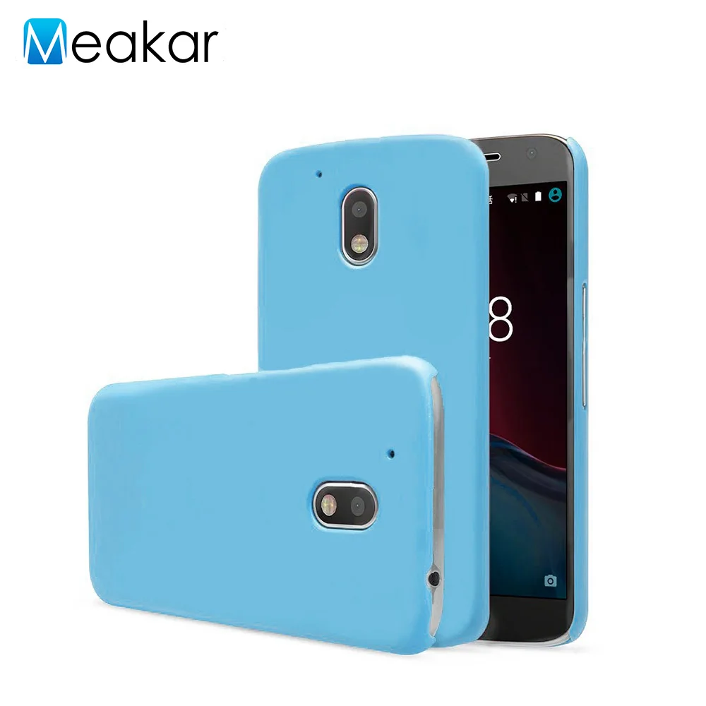 Пластиковый Чехол для Moto G4 Play, чехол для Motorola lenovo Moto G4 Play Xt1602 Xt1601 Xt1603, чехол для задней панели телефона - Цвет: sky blue