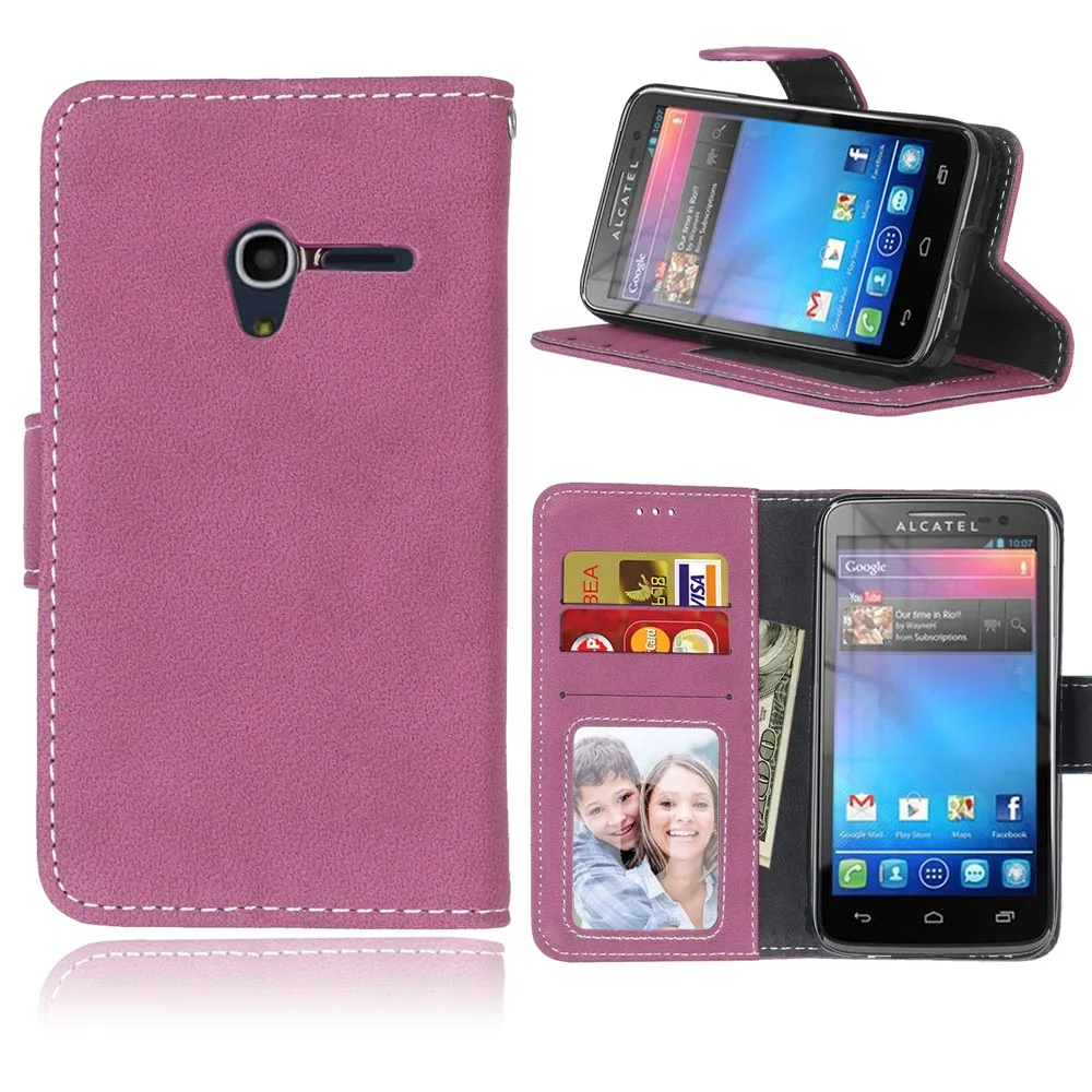 Чехол для Alcatel One Touch Pixi 3 4,0 дюймов 4050A 4013X 4013D Флип кожаный магнитный чехол для телефона кошелек с держатель для карт сумка