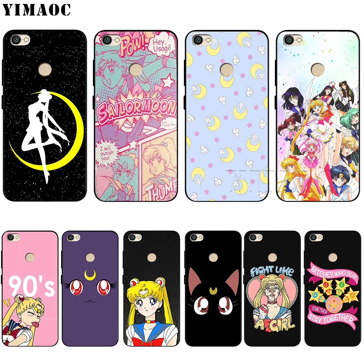 Мягкий ТПУ чехол YIMAOC Sailor Moon для Xiaomi Redmi mi Note MAX 3 6 6A 7 mi 6 mi 8 9 se a1 a2 Pro Lite go pocophone f1