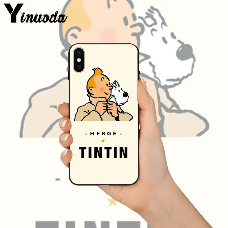 Yinuoda «Приключения Тинтина» Новинка чехол для телефона Fundas чехол для Apple iPhone 8 7 6 6S Plus X XS MAX 5 5S SE XR чехол