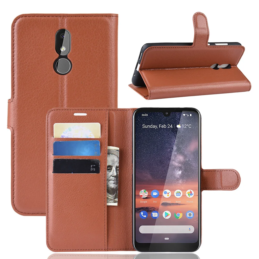 

For Nokia 3.2 5.3 Wallet Case Flip Leather Cover For Nokia 5.3 3.2 Mobile Phone Case Protective TPU Shell Flip Case Card Holders