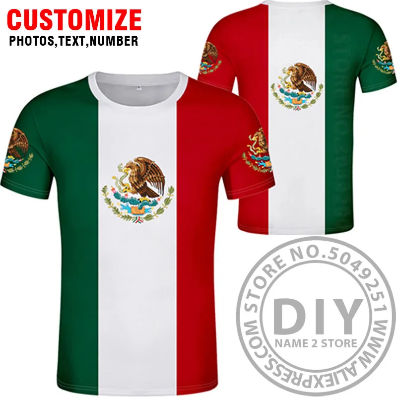 Style 2 THE UNITED STATES OF MEXICO t shirt logo free custom name number mex t-shirt nation flag mx spanish mexican print photo clothing - Цвет: Style 2