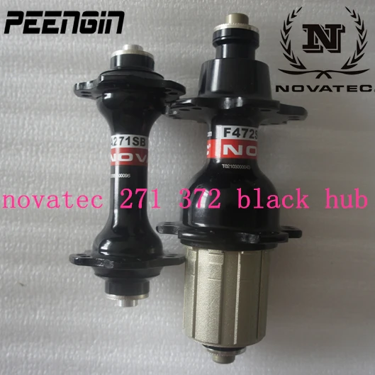 Велосипедная втулка Novatec A271SB/F372SB передняя с 20 отверстиями задняя 24 цвет черный и