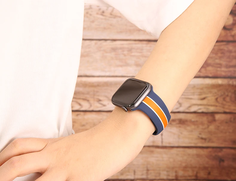 42 мм 38 мм ремешок для apple watch band correa 44 мм 40 мм спортивный силиконовый iwatch 4 3 2 браслет pulseira apple watch аксессуары